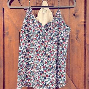 Jcrew floral tank top. Size 6.